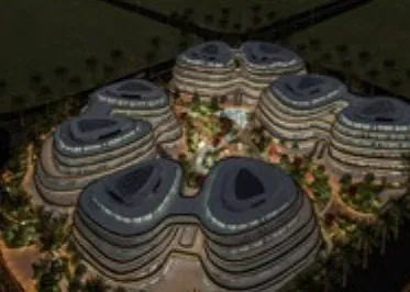 مجمع متعدد الاستخدامات، منظر جوي